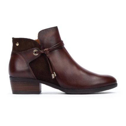 Women's Pikolinos DAROCA Ankle Boots Burgundy | NZ UA539Q1